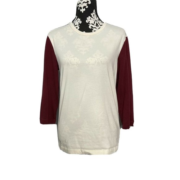 Lauren Ralph Lauren Tops - ralph lauren rugby small womens raglan white maroo